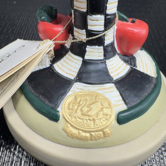 Vintage 1995 Brown Bag Cookie Art Apples Stamp Press Collectible New With Tags - Picture 7 of 12